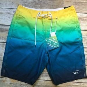Hollister Classic Fit Magic Print Swim Shorts.